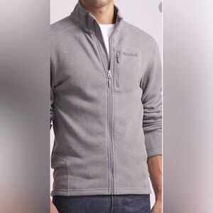 Marmot Full Zip Fleece Sweater Jacket in Grey size Small